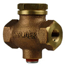 1/8" Solid Cast Brass In Line Horizontal In Line Check Valve for Air Compressor