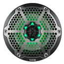 Pair of DS18 8" 2-Way Speakers Marine Hydro ATV RGB LED Lights 375W Peak CF-8M