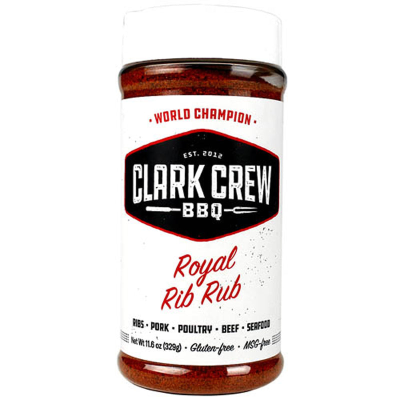 Clark Crew BBQ Royal Rib Rub Seasoning 11.6 oz Competition Blend Gluten Msg Free