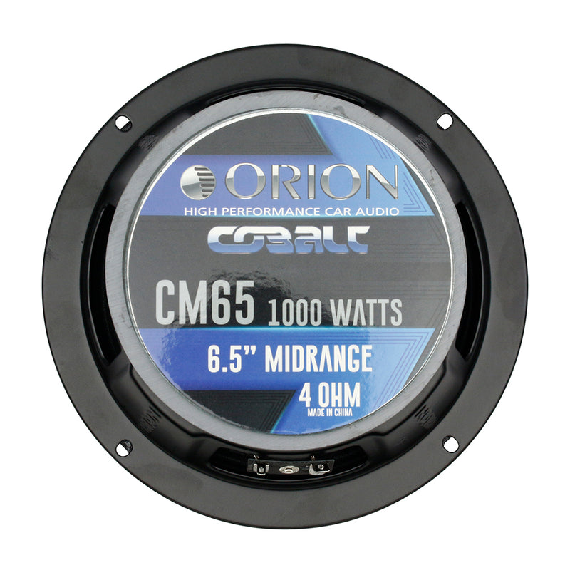 Orion 6.5" Midrange Speaker Pair 1000W Max 250W Rms 4 Ohm High Efficiency CM65