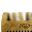 Doctor Lip Bang's Beard & Stache Comb Anti-Static Natural Sandalwood Dual Teeth