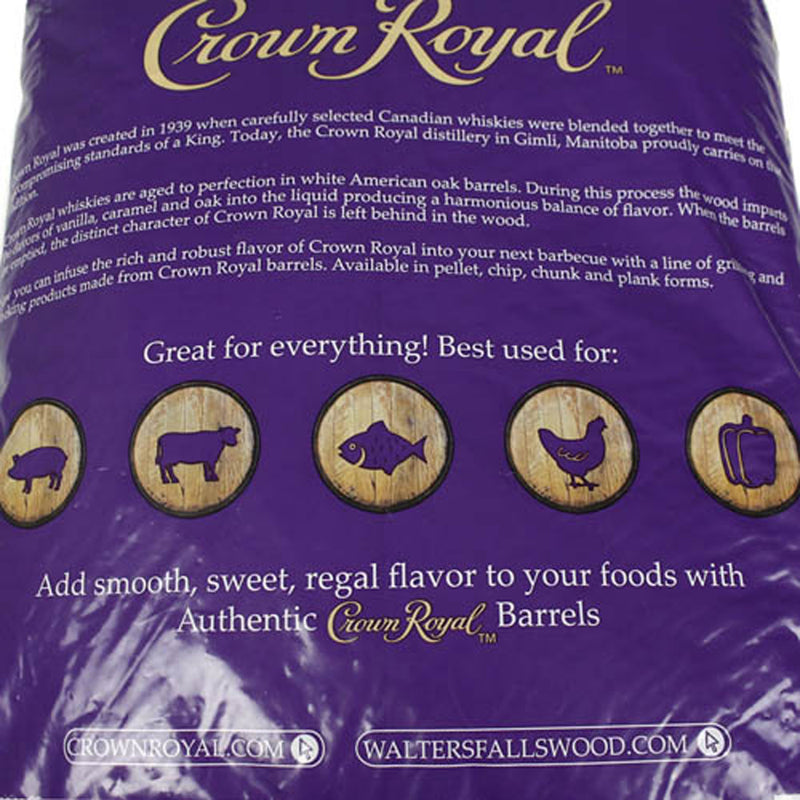 Crown Royal Premium Whiskey Barrel Pellets Rich and Robust Flavor 20 Lbs
