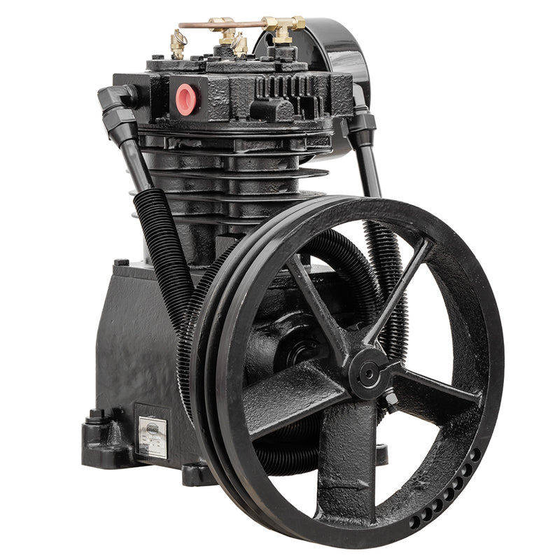 5 HP Replacement Air Compressor Pump 2 Stage 2 Cylinder 19 CFM w/ Head Unloaders