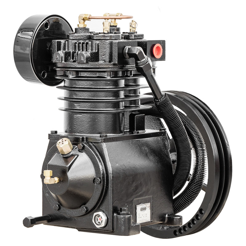 5 HP Replacement Air Compressor Pump 2 Stage 2 Cylinder 19 CFM w/ Head Unloaders