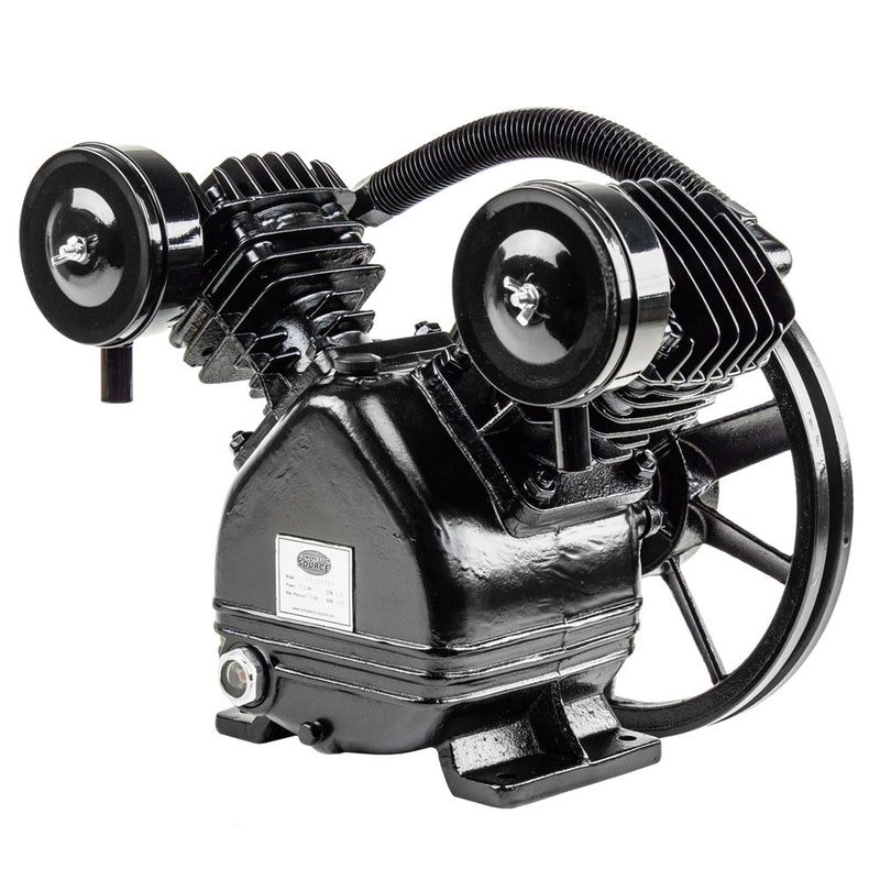 CS2065A 2 to 3 HP Replacement Air Compressor Pump Single Stage Two Cylinder 7 CFM