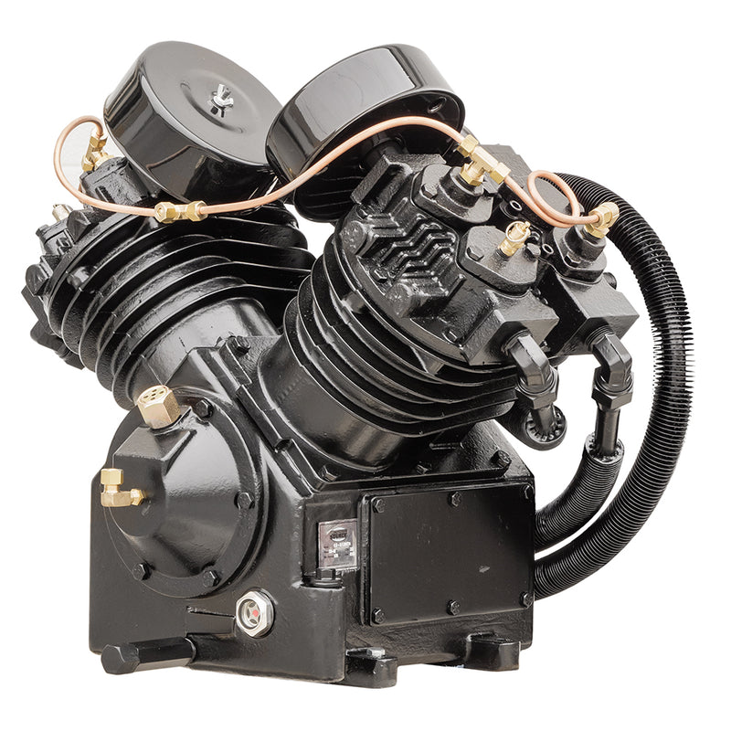 7.5 - 10 HP Replacement Air Compressor Pump 2 Stage 4 Cylinder with Head Unloaders CS2120TH