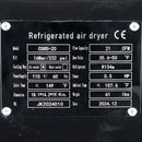 21 CFM Refrigerated Air Dryer For 5 HP Air Compressors 110V
