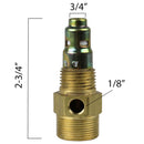 In Tank Brass Air Compressor Check Valve 1/2" Male NPT x 3/4" Compression