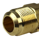 In Tank Brass Check Valve 3/4" Male NPT x 3/4" Flare with Extra Side Port
