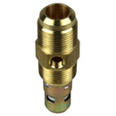 In Tank Brass Check Valve 3/4" Male NPT x 3/4" Flare with Extra Side Port