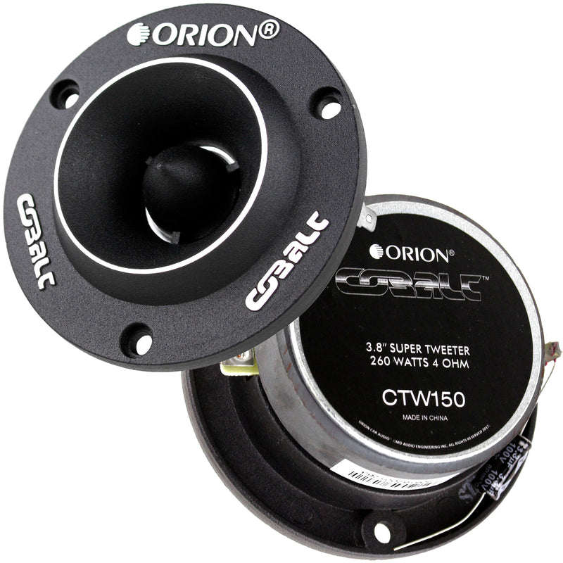 2 Orion Cobalt 3.8" Super Tweeters 260 Watt Car Audio Pair Set Ctw150