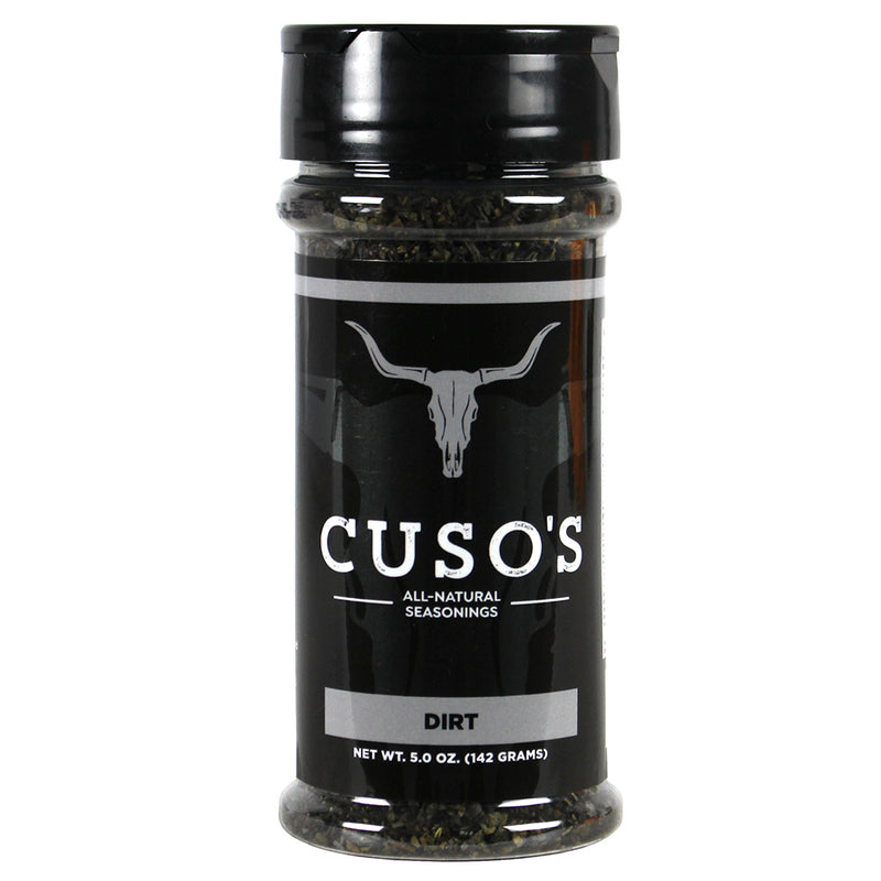 Cuso Cuts Dirt Seasoning Activated Charcoal Gluten Free Vegan Non GMO CUSO-DIRT