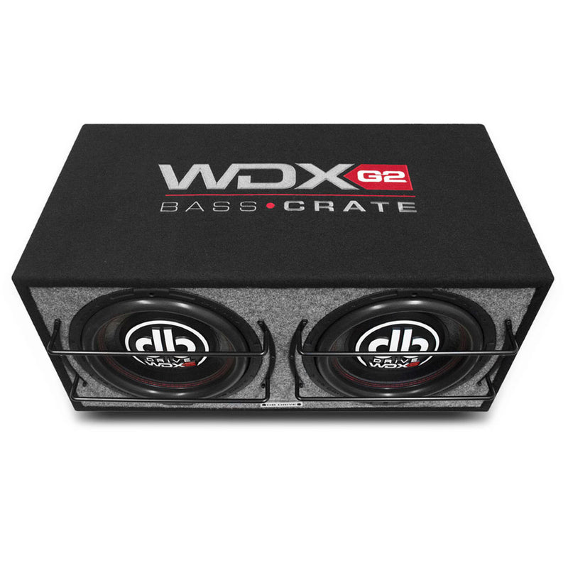 DB Drive WDX10-2BC Pre-Loaded Dual 10" Subwoofer Enclosure Bass Crate