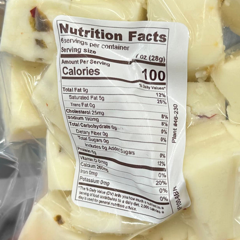 Dimock Cheese Pepper Jack Bites Handcrafted Monterey Jack Curds Gluten-Free 6 Oz