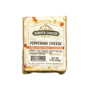 Dimock Cheese Pepperoni Block Handcrafted White Cheddar Gluten-Free 8 Ounce