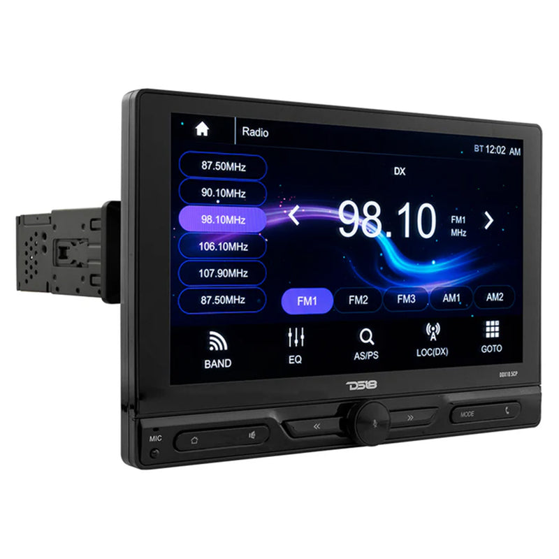 10.5" Single DIN Floating Multimedia Receiver Bluetooth DS18 DDX10.5CP