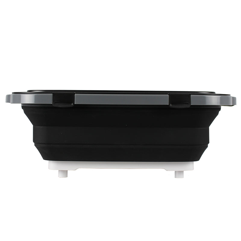 Drip EZ Large BBQ Prep Tub With Locking Lid V2 Black 20"x16.25"x5.5"  TUBV2-1-BL