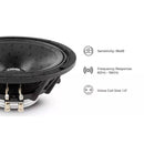 DS18 8" Mid Range Speaker Motorcycle Water Resistant 500W Max 2 Ohm PRO-M8.2NEO