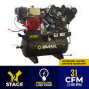 EMAX EGES1330V4 13 HP 2 Stage Air Compressor 30 Gallon Truck Mount