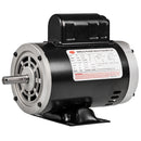 1/2 HP 1 Phase Electric Motor 1750 RPM 56 Frame 115-230V ODP EMZ