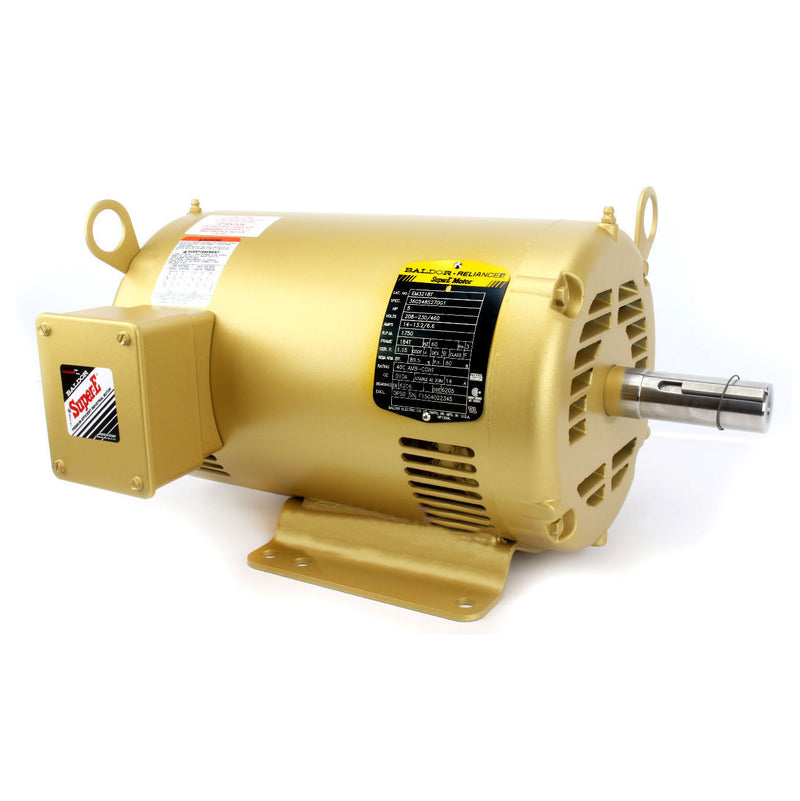 Baldor EM3218T 5 HP Three Phase Electric Compressor Motor 184T Frame 230V 1750 RPM