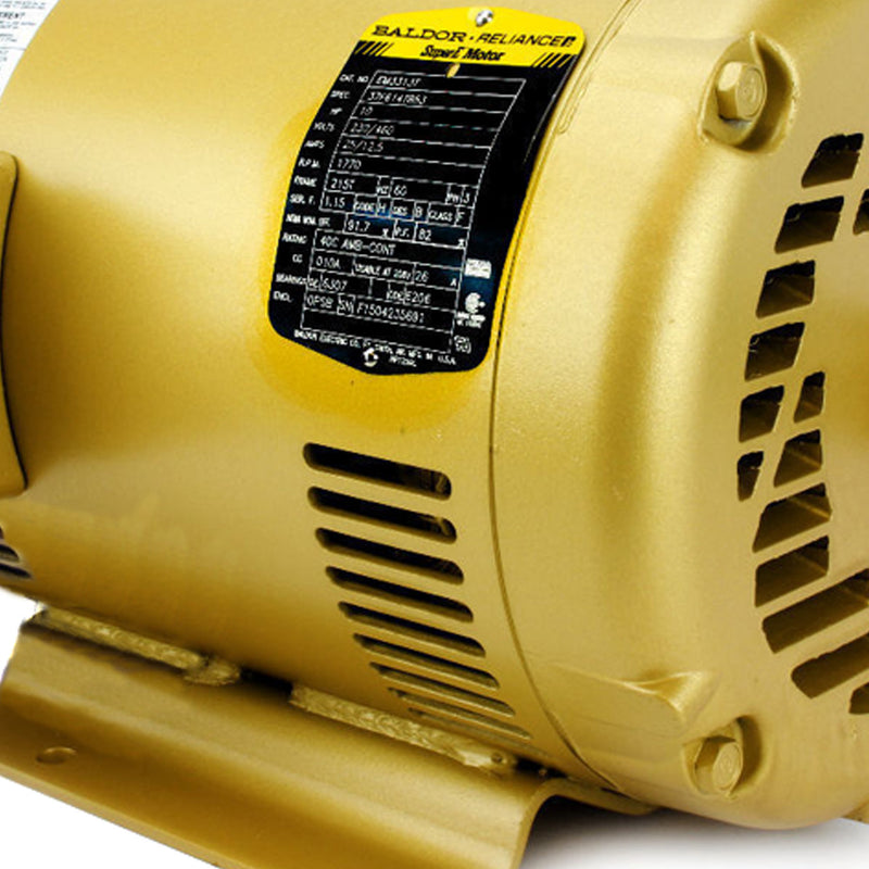 Baldor EM3313T 10 HP 3 Phase Super-E Electric Motor 1770 RPM 215T Frame 230/460V OPSB