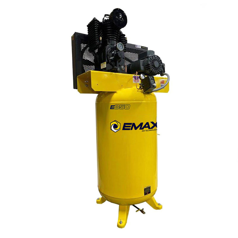 EMAX EI05V080I1 5 HP 2 Stage Air Compressor 1 PH 80 Gallon Vertical Tank
