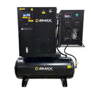 10HP 3PH Fixed Speed Industrial Rotary Compressor 120 Gal Horizontal Tank Air Dryer 208/230V