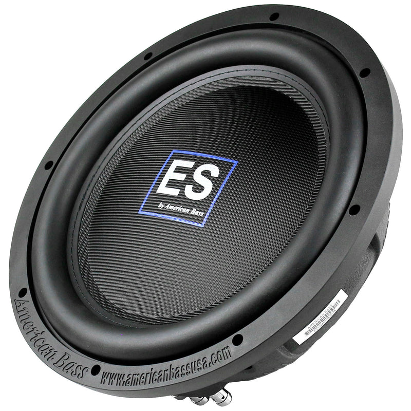 American Bass 12" Slim Subwoofer 1500 Watts Max Dual 4 Ohm Car Audio ES-1244
