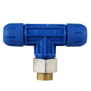 RapidAir FastPipe 3/4" to 1/2" FNPT Reducing Tee Fitting Compressed Air Pipping F1009 Single