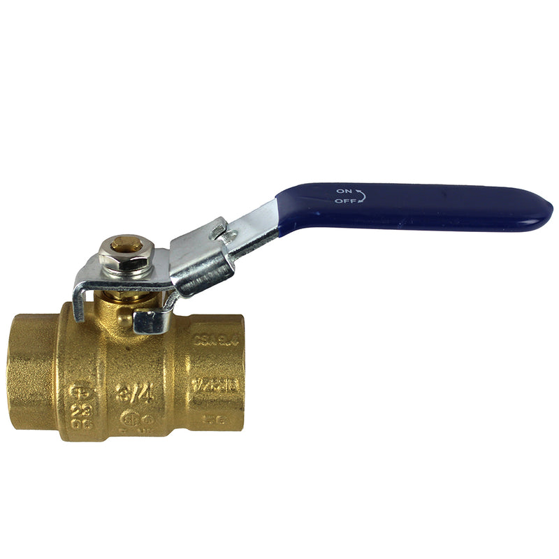 RapidAir FastPipe 3/4" Ball Valve Shut Off Kit with Two 3/4" Threaded Adapters F1111