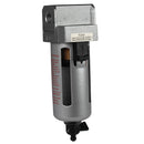 1/4" Compressed Air Water Filter Manual Drain w/ Mounting Bracket F502N