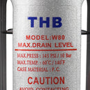 3/8" Compressed Air Water Filter Mid Flow w/ Auto Drain F803NA
