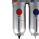 1" Inline Compressed Air Filter Desiccant Dryer Moisture Separator Trap Combo