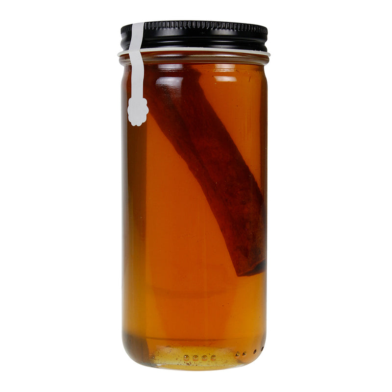 Fat Head Farms Cinnamon Spice Infused Raw Honey With Cinnamon Stick 12 Oz Jar
