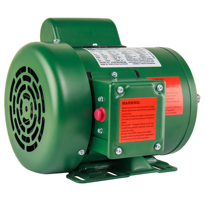 1/2 HP Single Phase Farm Duty Electric Motor 56 Frame 1800 RPM TEFC Enclosure FM12-18-56