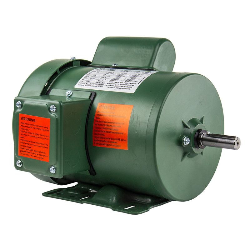 3/4 HP Single Phase Farm Duty Electric Motor 56 Frame 1800 RPM TEFC Enclosure FM34-18-56