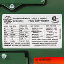 3/4 HP Single Phase Farm Duty Electric Motor 56 Frame 1800 RPM TEFC Enclosure FM34-18-56