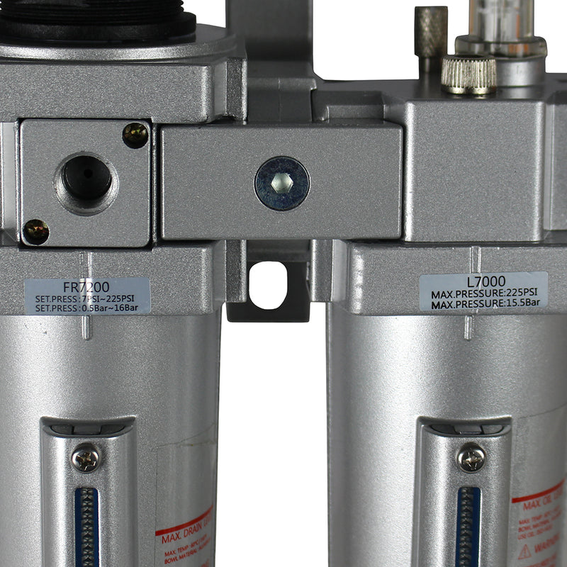 3/4" Compressed Air In Line Filter, Regulator, Oiler Lubricator, Combo FRL726N