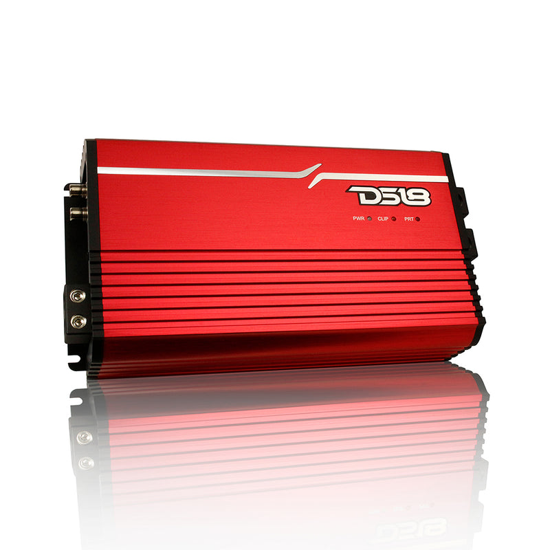 DS18 FRP Compact Full Range Class D 1 Channel Amplifier 3500W Red  FRP-3.5K/RD