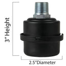 Solberg 1/2" NPT Air Compressor Intake Filter Silencer Metal Housing Canister with Filter FS-04-050