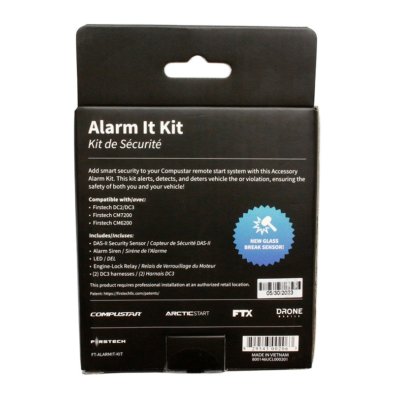 Firstech Alarm Car Security Upgrade Kit for Remote Start Systems FTALARMIT