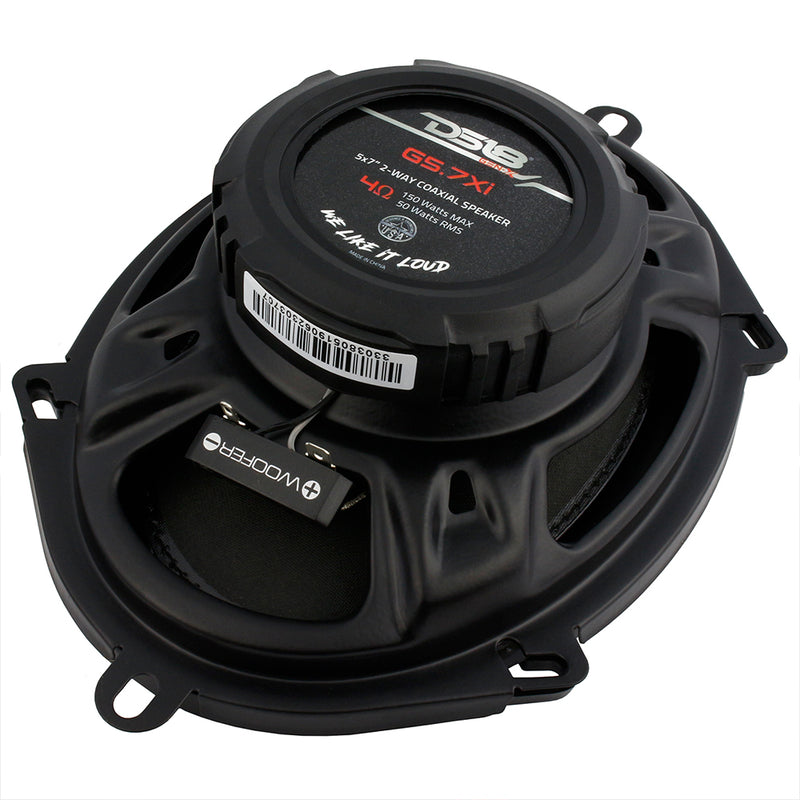 DS18 GEN-X 5 x 7 Inch 2 Way Coaxial Speaker Pair 150W Max 50W RMS 4 Ohm G5.7XI