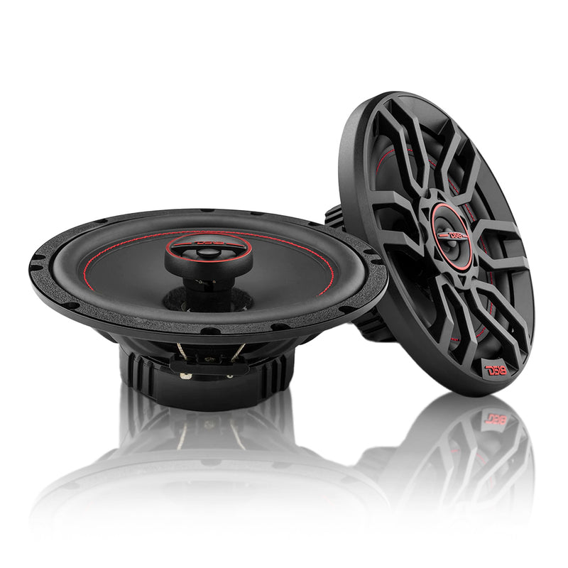DS18 G6.5Xi 2-Way Coaxial Speakers 50 Watts RMS 4-Ohm 6.5 Inch With Grills Pair