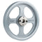 Cast Iron 10.25" 2 Groove Dual Belt A Section 4L Pulley w/ 1" Sheave Bushing