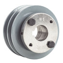 3.5" Double Groove A Section 4L Sheave with 1" H-Style Split Taper Bushing - 2AK34H
