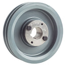 6" Double Groove A Section 4L Sheave with 1-3/16" (1.1875") H-Style Split Taper Bushing - 2AK61H