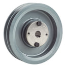6" Double Groove A Section 4L Sheave with 5/8" (0.625") H-Style Split Taper Bushing - 2AK61H