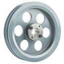 8.75" Double Groove B Section 5L Sheave with 1-3/16" (1.1875") H-Style Split Taper Bushing - 2BK90H