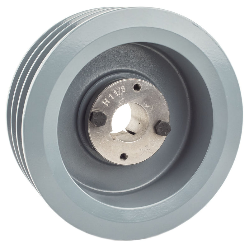 5.5" Triple Groove Pulley fits B Section V-Belt 5L with 1-1/8" Sheave Bushing 3BK57H